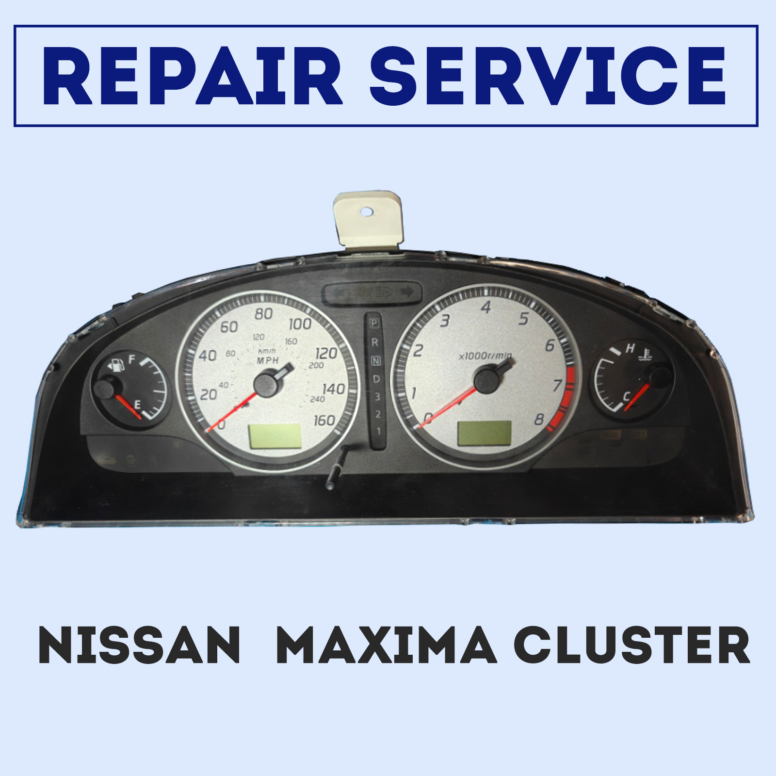 REPAIR SERVICE FOR 2000-2003 NISSAN MAXIMA INSTRUMENT CLUSTER