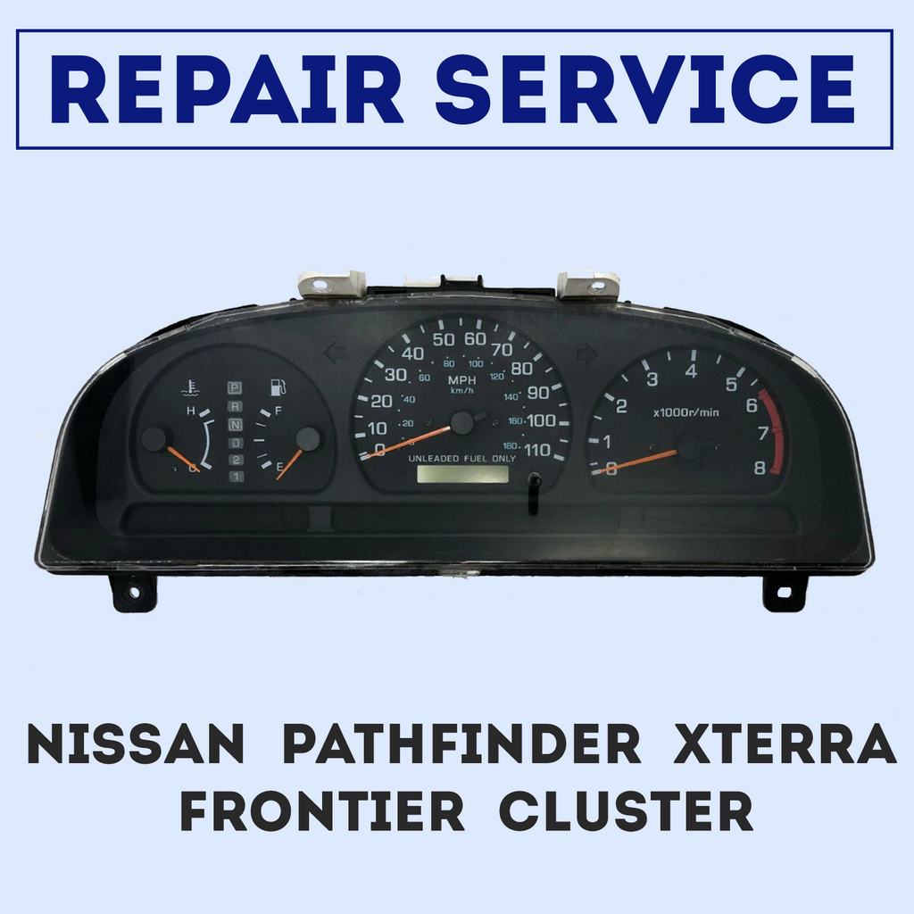 REPAIR SERVICE FOR 1998-2001 NISSAN PATHFINDER XTERRA FRONTIER INSTRUMENT CLUSTER