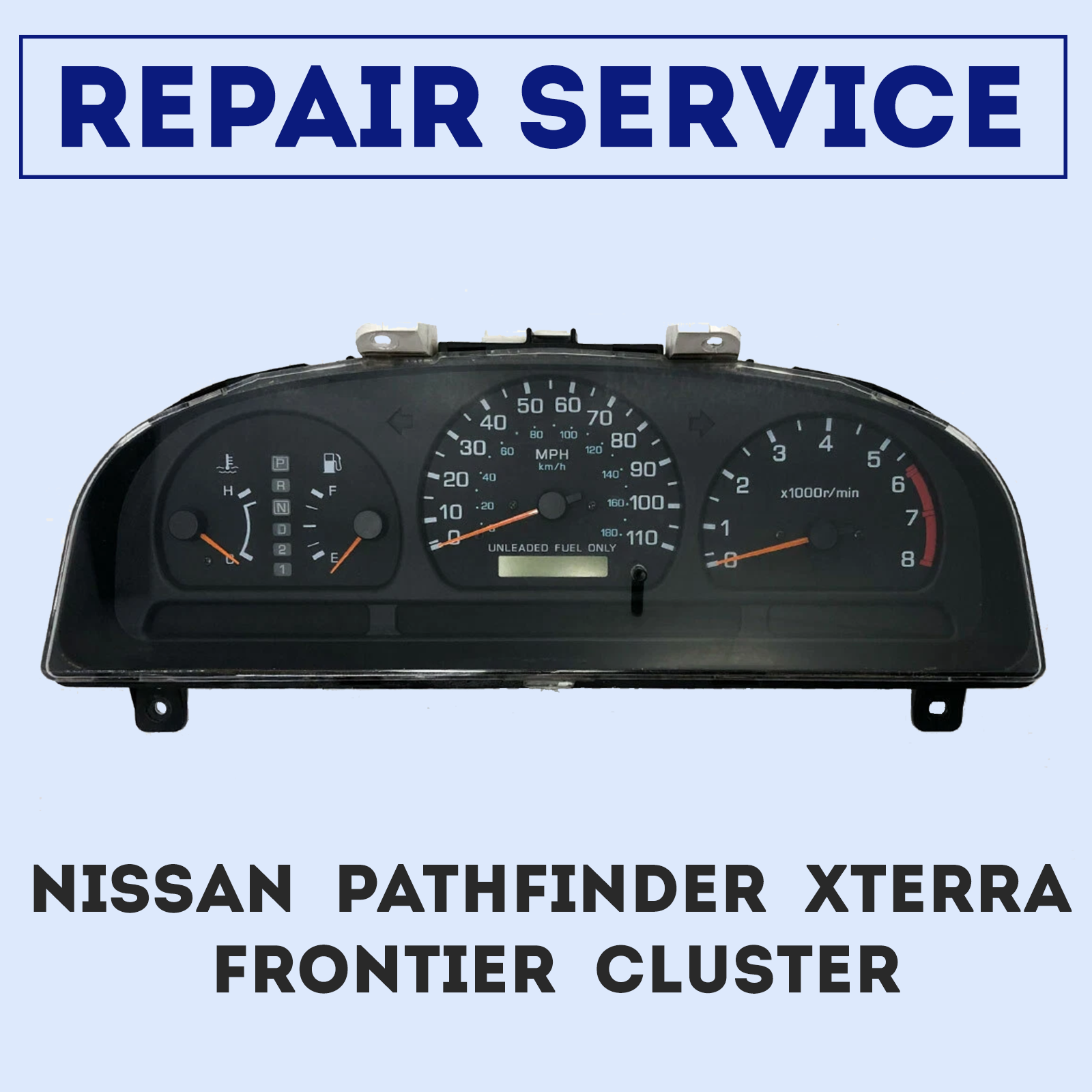 REPAIR SERVICE FOR 1998-2001 NISSAN PATHFINDER XTERRA FRONTIER INSTRUMENT CLUSTER